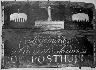 het oude uithangbord van De Roskam