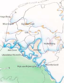 bedekking met ijs van Nederland in de Saale-ijstijd
