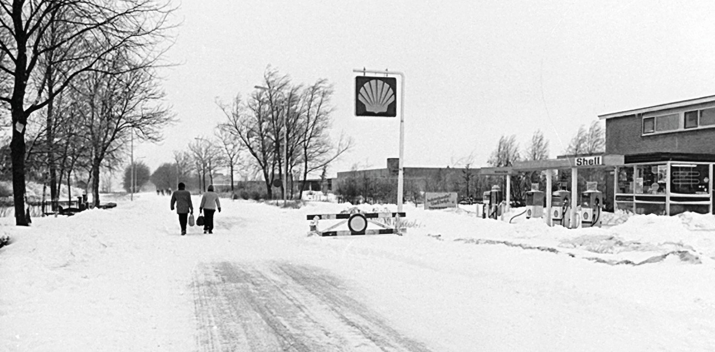 het station in de winter van 1979
