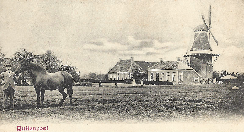 de voormalige korenmolen in 1903