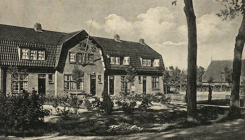 foto van de marechausseekazerne in 1925