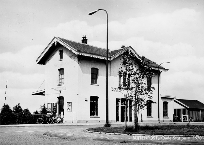 historische foto van het treinstation 1970