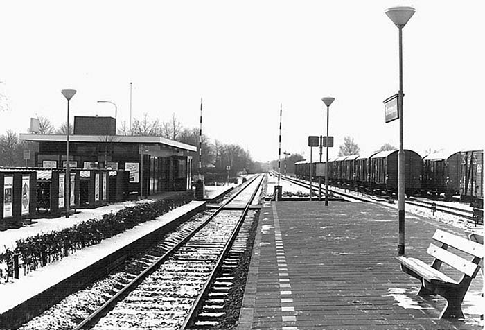 foto van het station in 1985