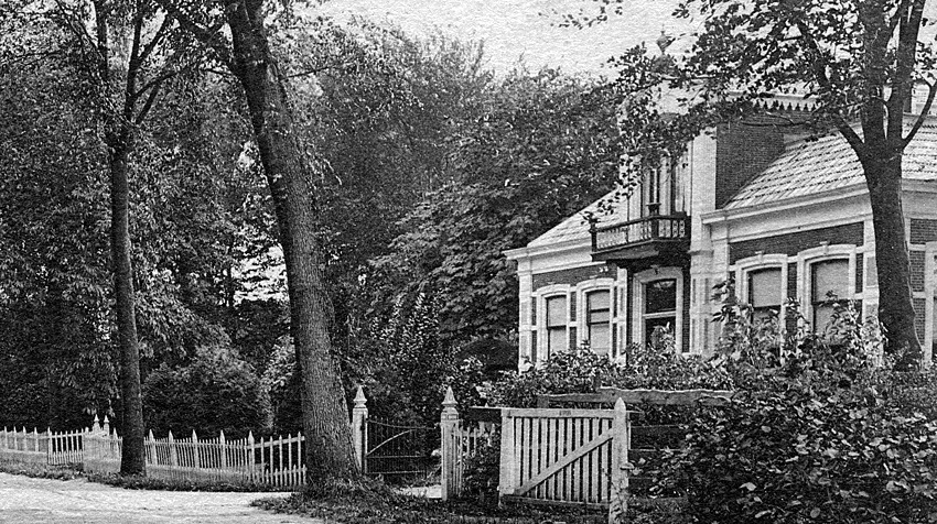 foto van de doktersvilla aan de Stationsstraat 1910