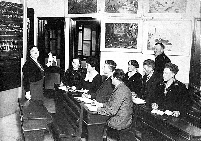 de esperantoclub van juf Weidijk in 1937