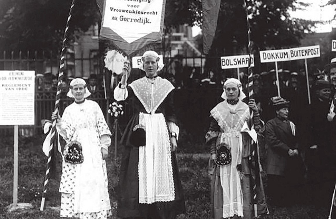 foto vrouwenkiesrecht demonstratie 1916 Amsterdam