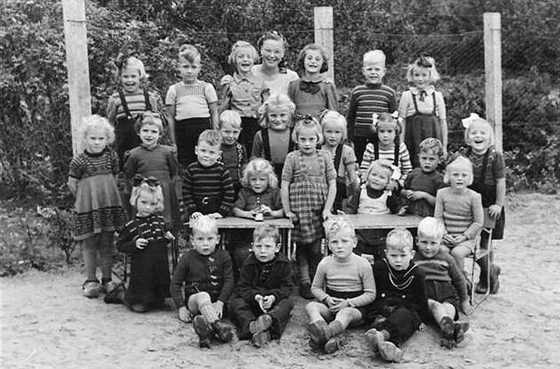 foto van de nutskleuterschool in 1952