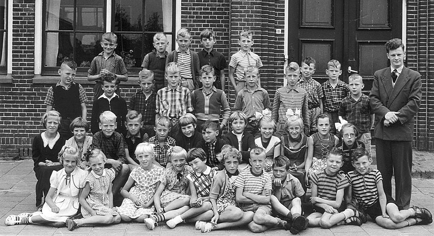 schoolfoto christelijke school 1956, klas 3