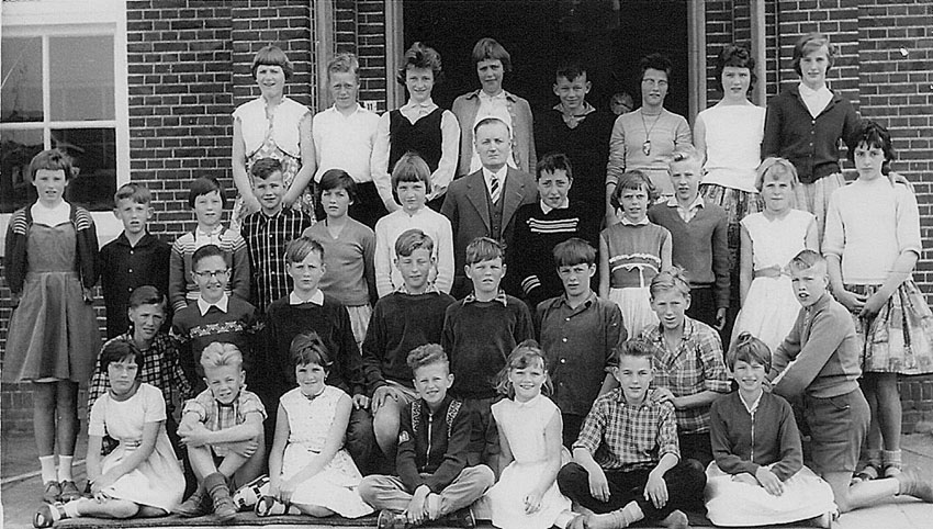 schoolfoto christelijke school 1960