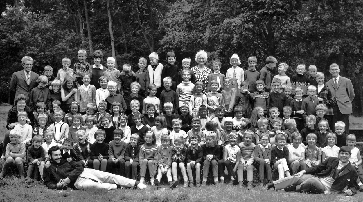 schoolfoto christelijke lagere school 1967