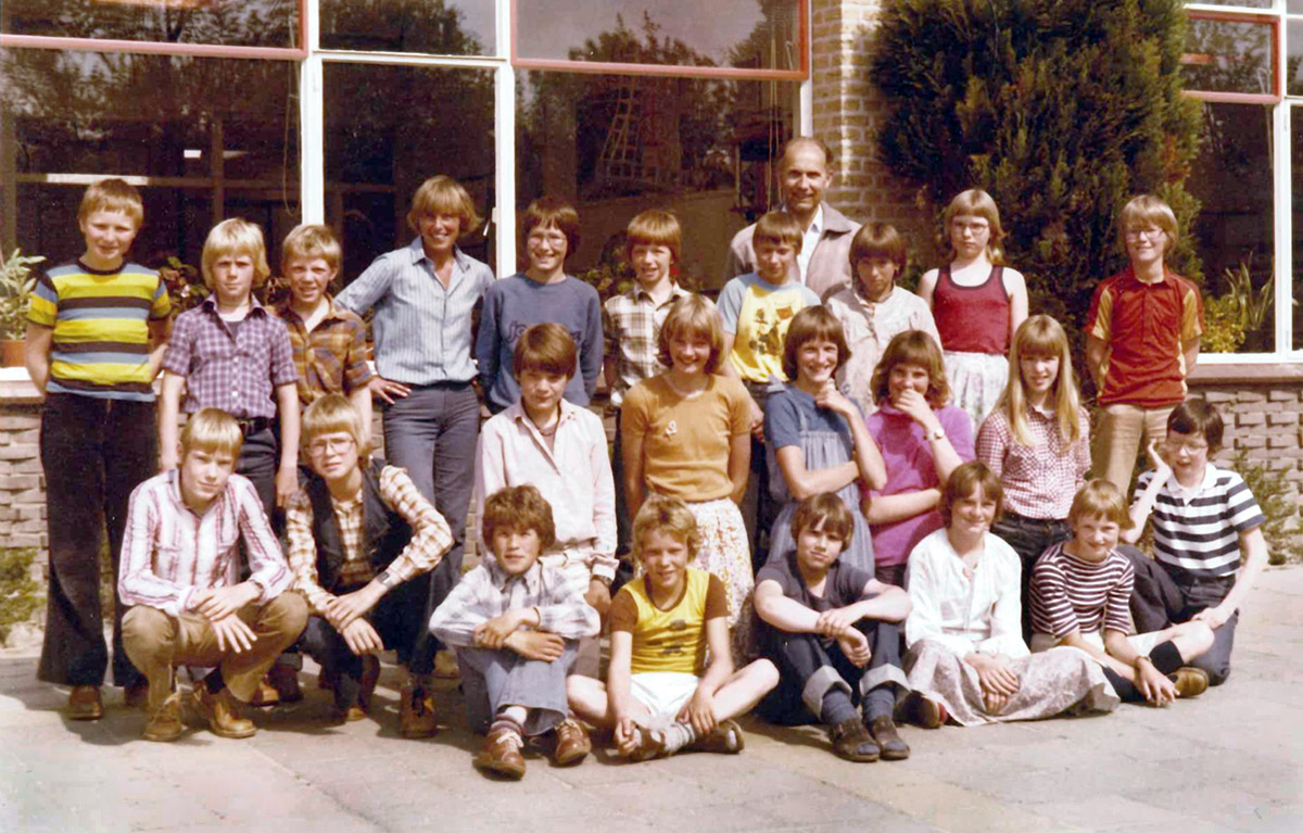 schoolfoto cls fakkel 1980 klas 6