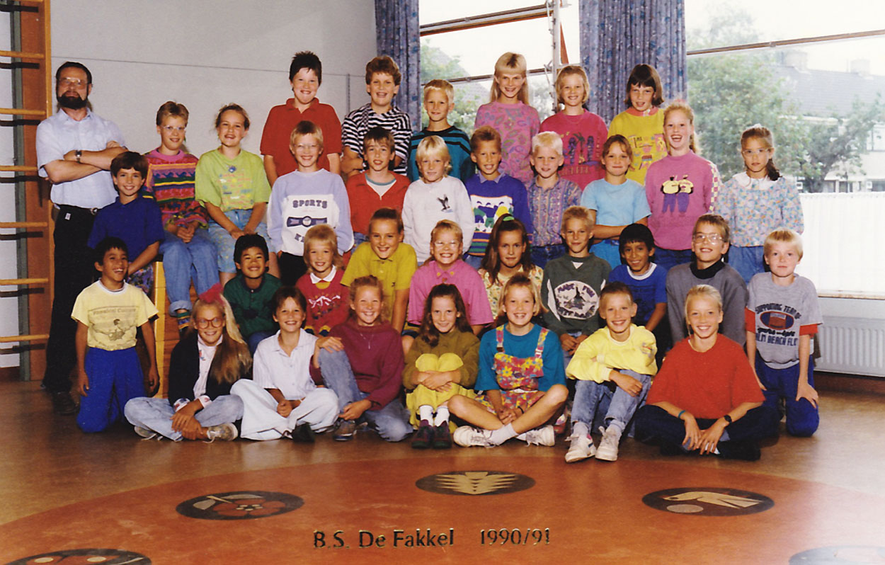 schoolfoto cls fakkel 1991 groep 7