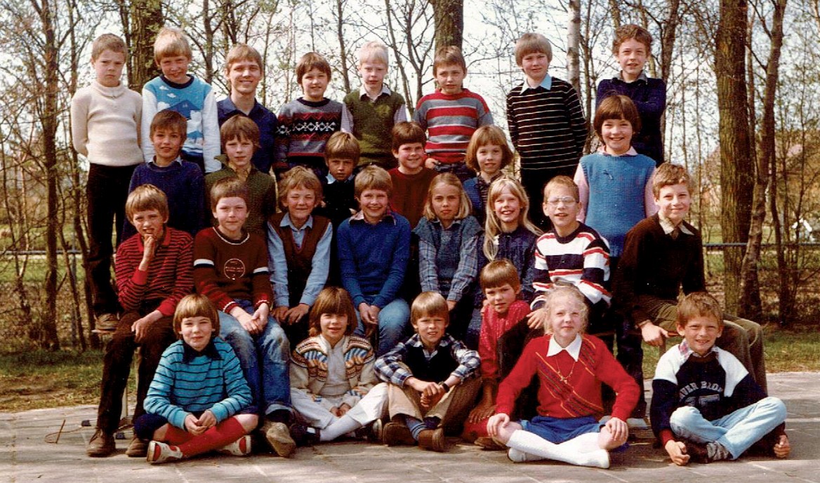 schoolfoto cls de flambouw 1982 klas 3