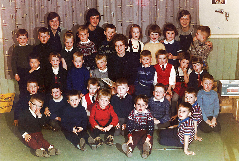 schoolfoto nutskleuterschool 1964