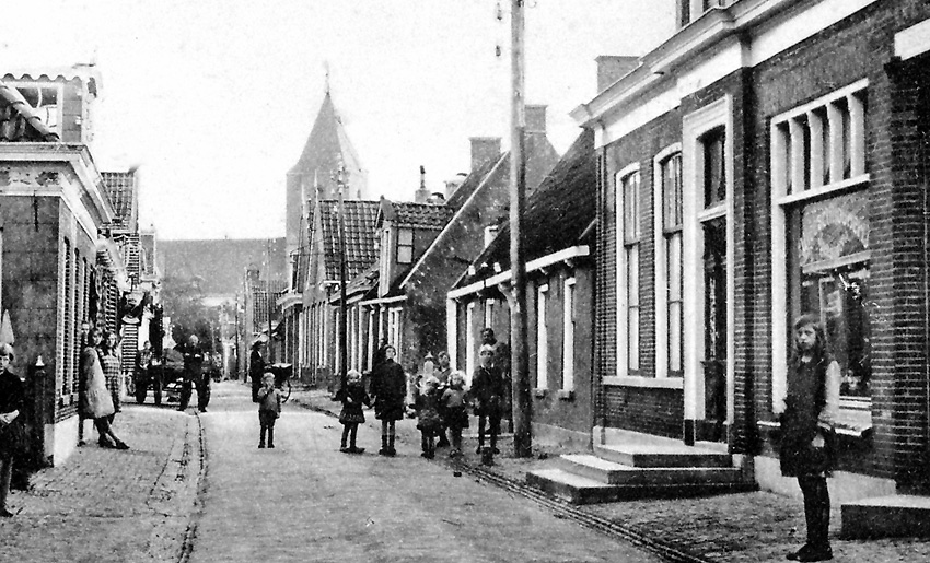 de Kerkstraat in 1908