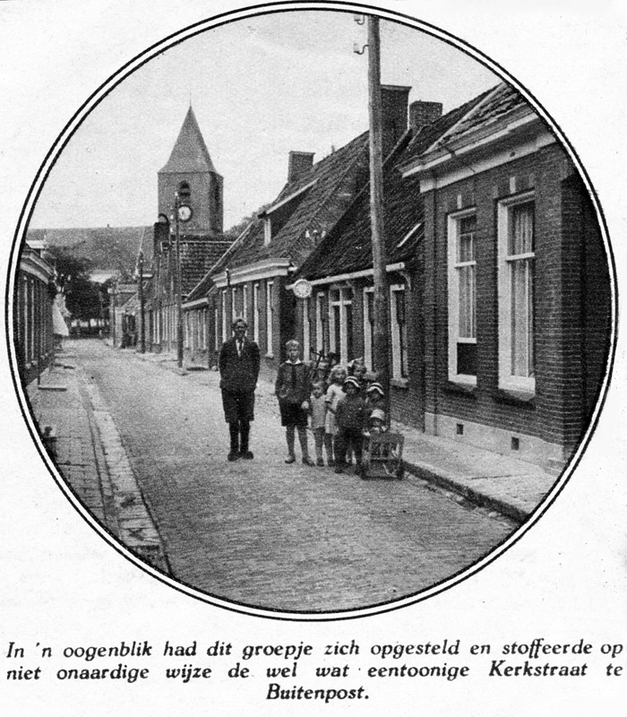 foto van de kerkstraat rond 1930