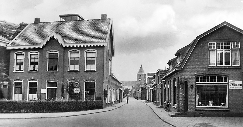 de Kerkstraat rond 1940