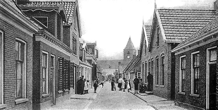 de Kerkstraat in vroegere tijden