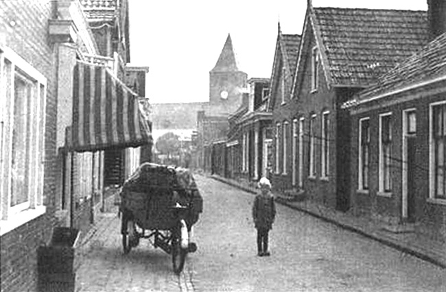 de Kerkstraat in vroegere tijden
