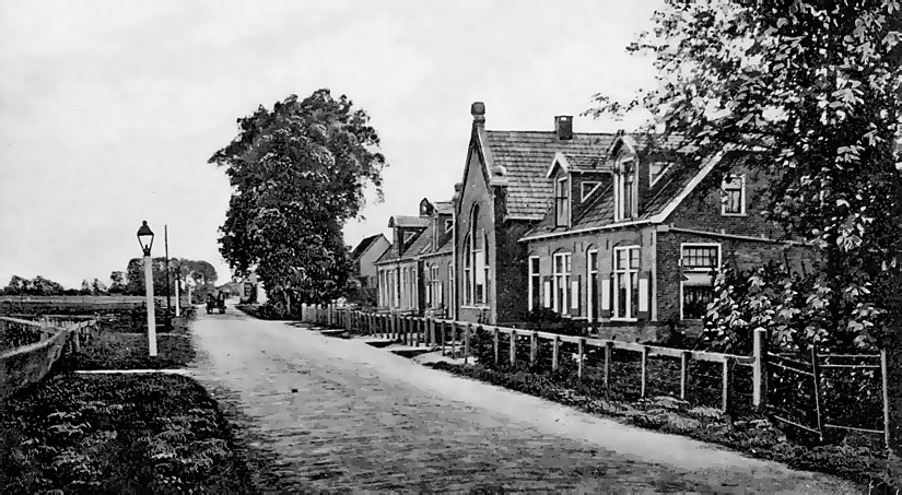 foto kuipersweg rond 1900 bij huidige rabobank