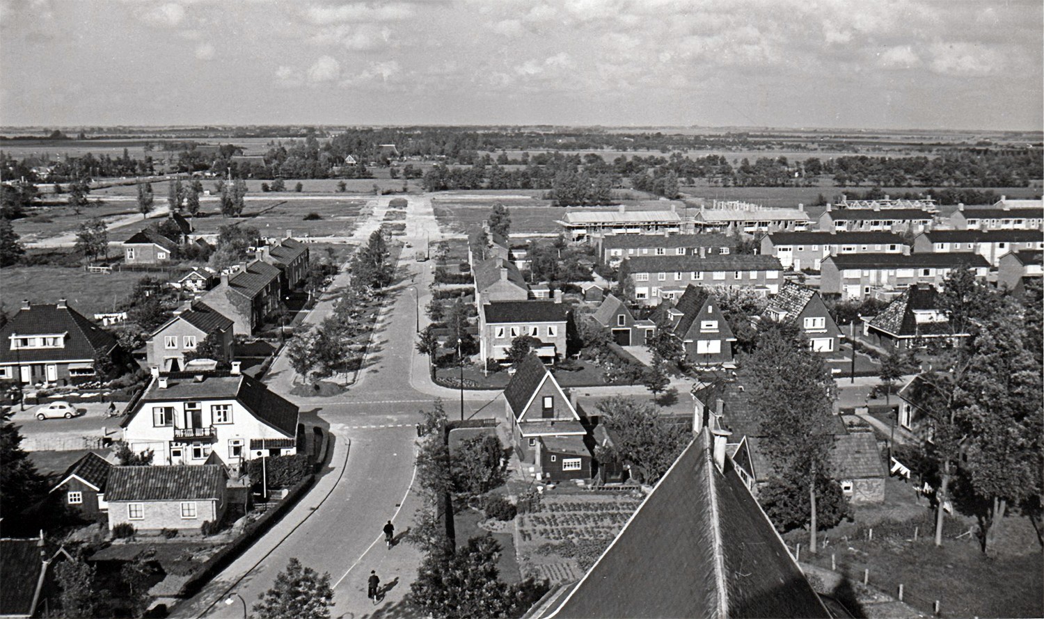 luchtfoto van Buitenpost uit 1944