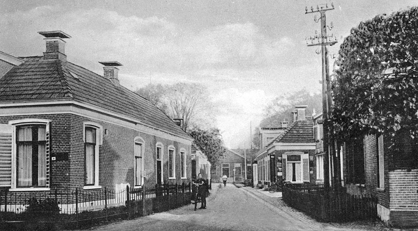 foto van de schoolstraat in 1942