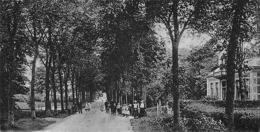 foto van de stationsstraat 1904