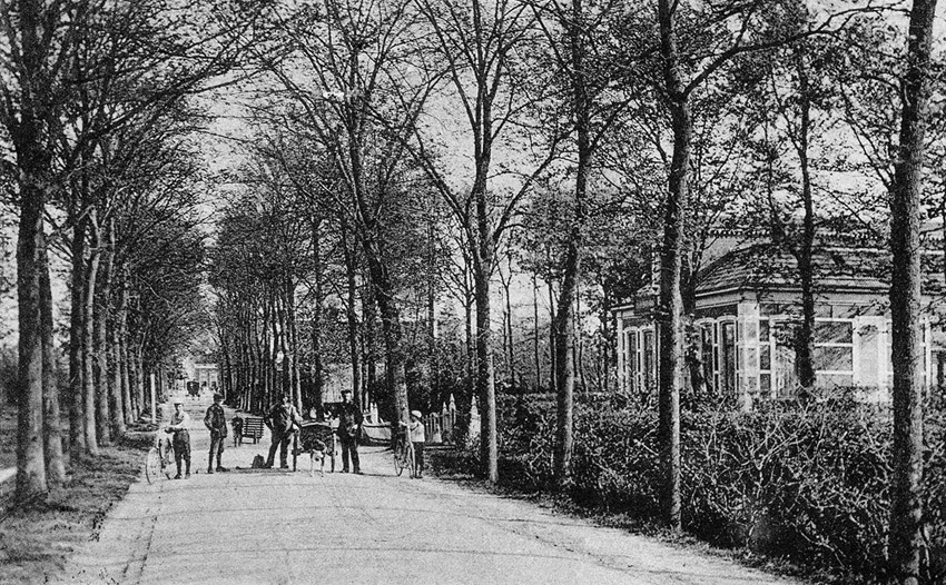 De Stationsstraat in 1908