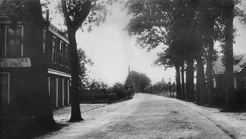 foto van de voorstraat rond 1910