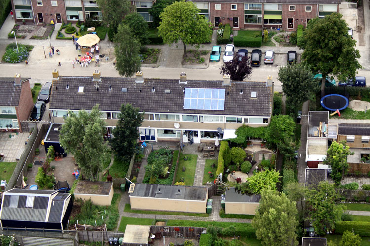 luchtfoto van westelijk deel Gysbert Japicksstraat